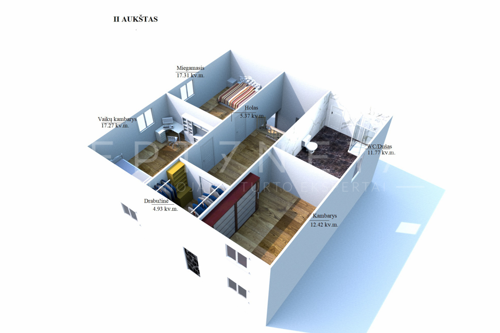 3 Miegamasis Miegamasis,5 Kambariai Kambariai,2 VoniaVonia,Namas,1829